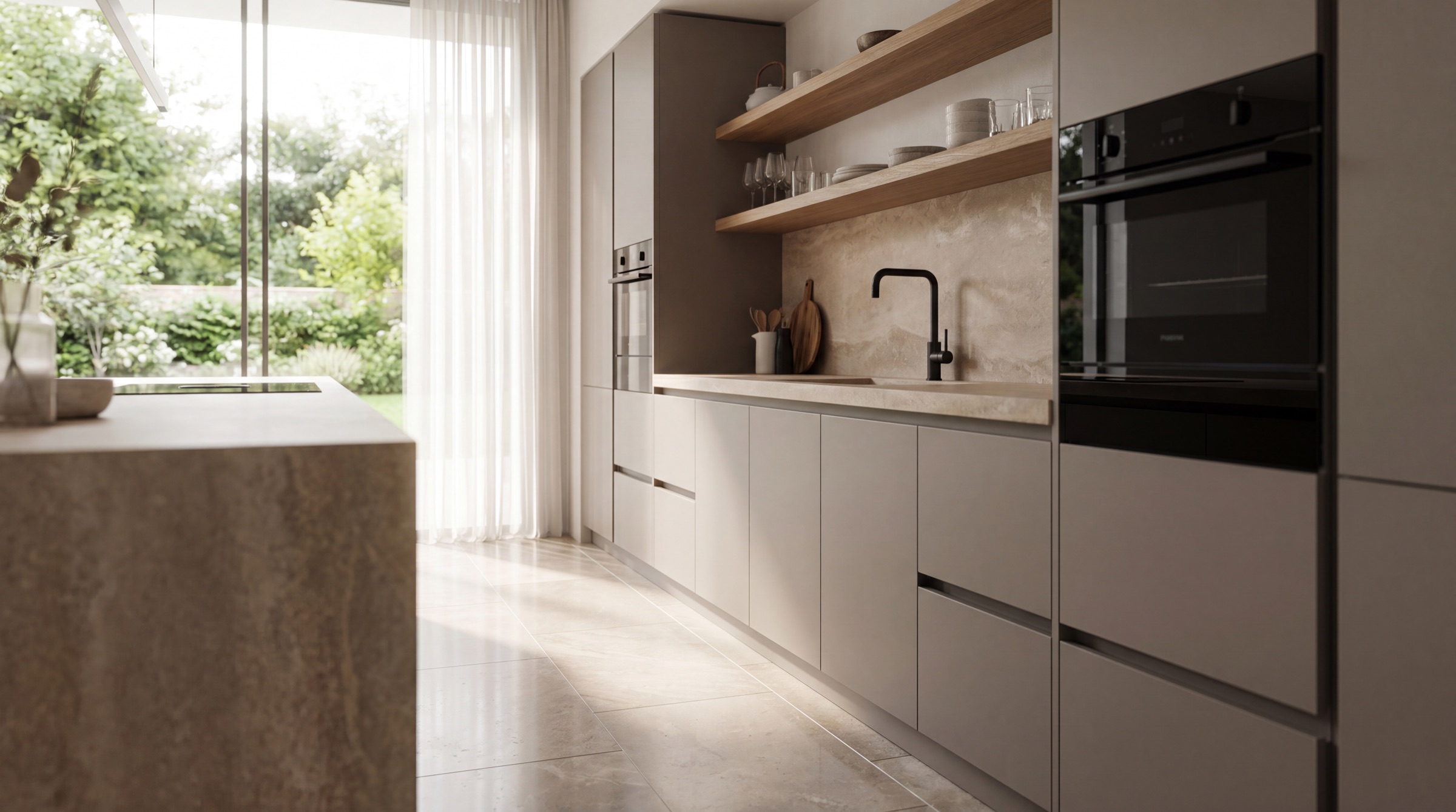 Bespoke modern kitchen designed and fitted by MB Kitchens in Essex